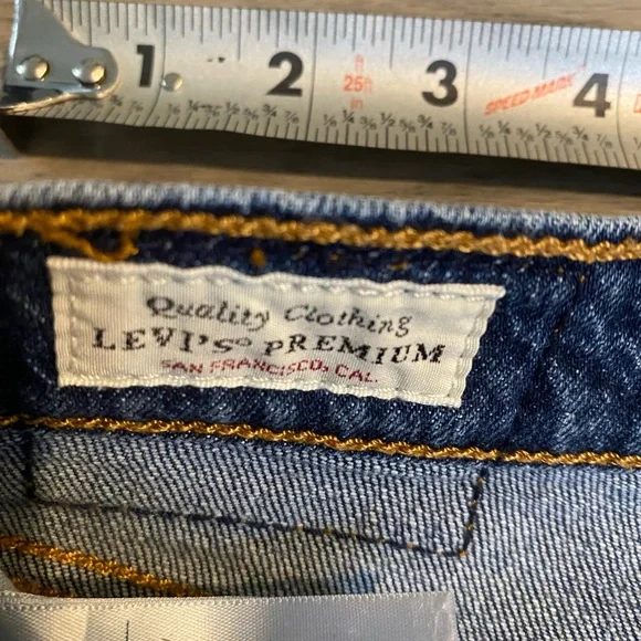 Levis 501 Jeans Women’s 25 X28 Premium Distressed Button Fly Denim Pants Fringe - Picture 5 of 9